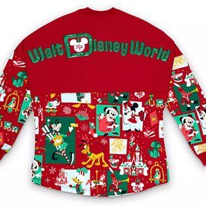 Disney World Holiday Christmas WDW NWT XL Spirit Jersey Mickey Minnie